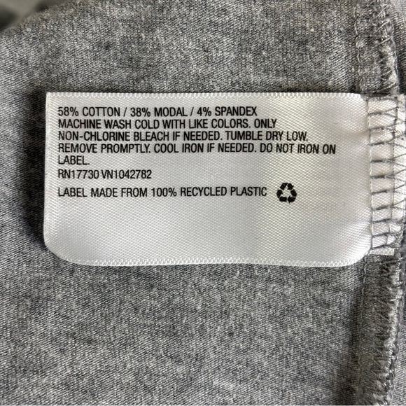 Isabel Maternity by Ingrid & Isabel Gray Cap Sleeve Sheath Dress Sz S - Picture 4 of 9